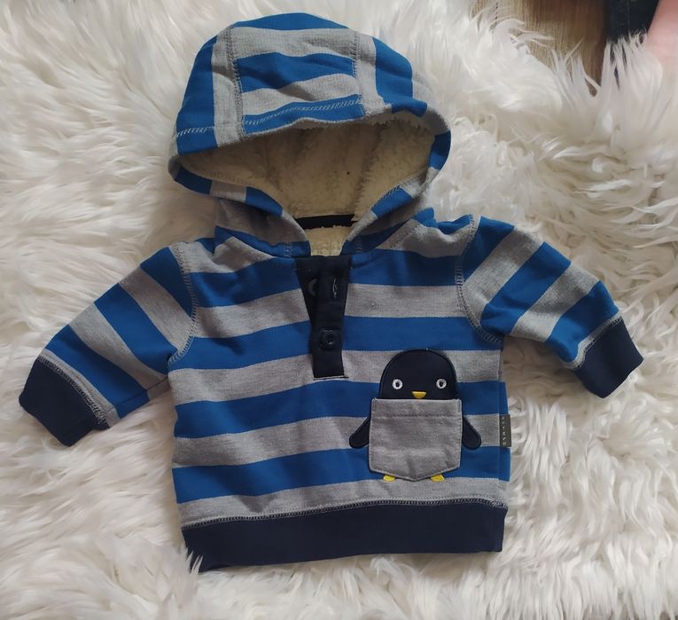 Bluza niemowlęce dla chłopca pingwin 56