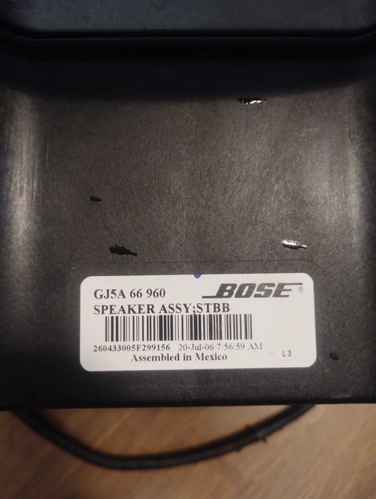 Subwoofer BOSE Mazda 6 GG