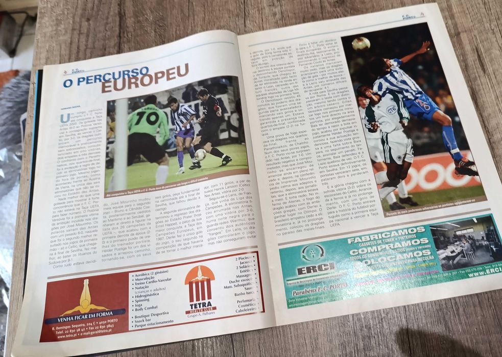 Revista Futebol JN  - Inesquecível - Taça UEFA - O Ano do Dragão 2003