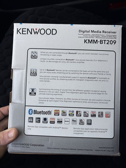Автомагнітола Kenwood KMM-BT209 bluetooth