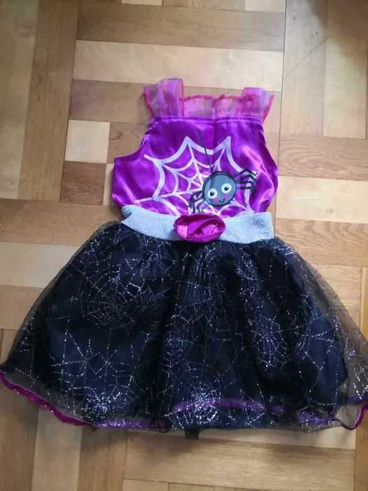 Sukienka przebranie na Halloween r 86 Pająk strój dla dziewczynki