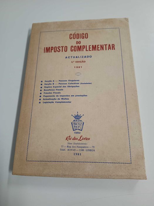Código do Imposto Complementar