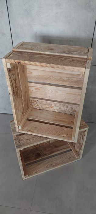 Skrzynka drewniana dekoracyjna ozdobna 40x50x25.5 4szt