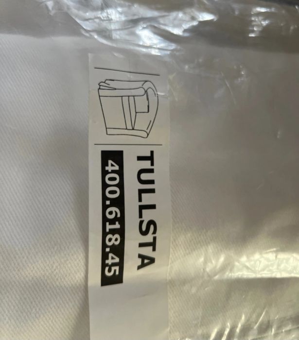 Ikea  Tullsta Pokrycie Fotela beklinge  Biały