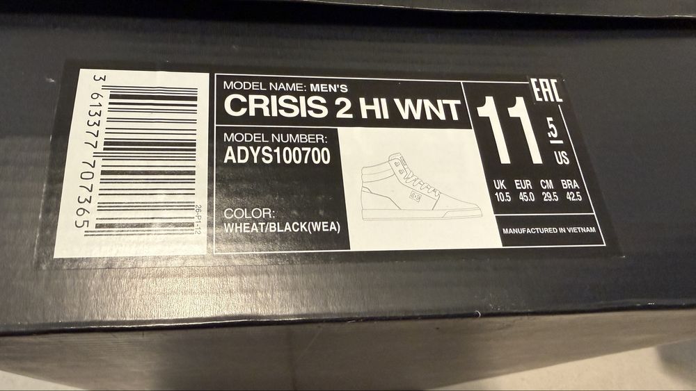 Nowe bury zimowe DC Shoes Crisis 2 Hi Wnt (ADYS100700-WEA) - roz.45