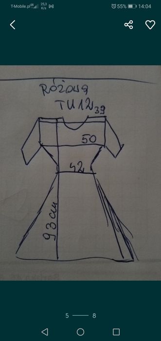 Różowa sukienka Tu 12 midi komunia wesele ślub elegancka