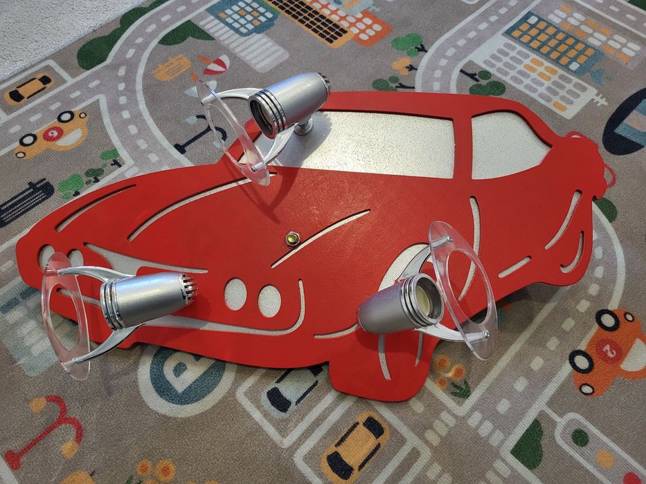 Kinkiet lampa dla chłopca auto samochód