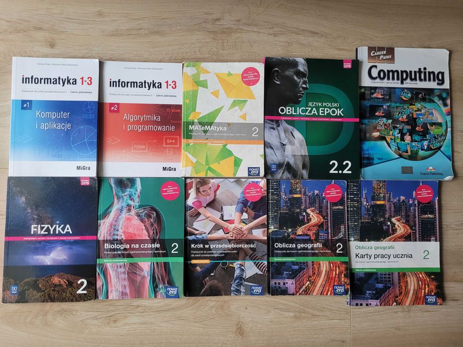 Podręczniki do klasy 2 - liceum i technikum