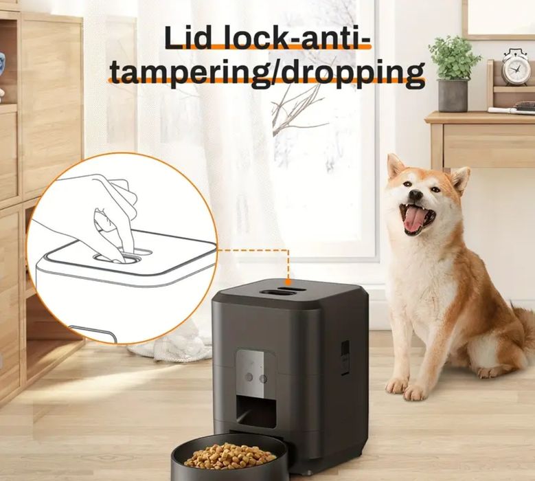 Dispensador Automático de Comida para Gatos Inteligente WiFi