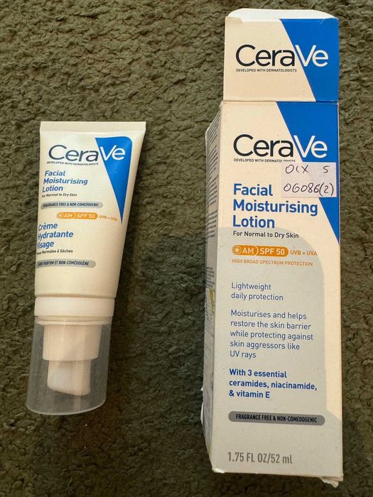 CeraVe, nawilżający krem do twarzy SPF 50, 52 ml  06086(2)