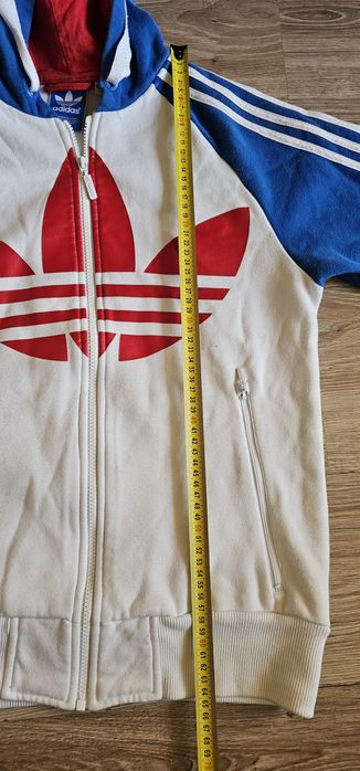 Adidas bluza z kapturem rozmiar S wymiary na zdjęciach