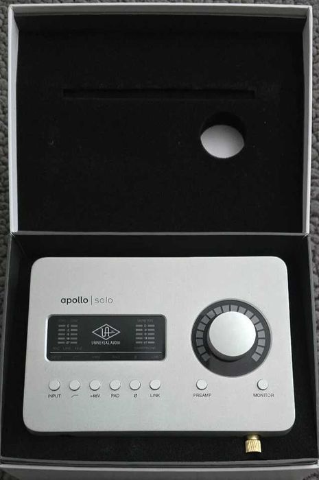 Universal Audio Apollo Solo USB Audio Interface Open Box. Never Used.