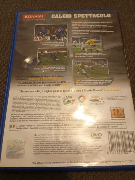 Pes 5 Ps2 versão italiana sem cd