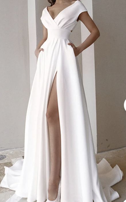 Vestido comprido branco