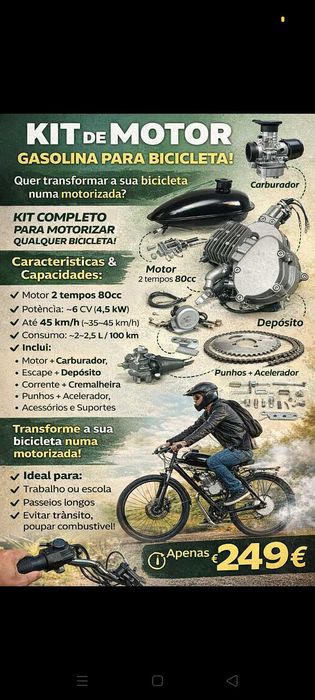 Bike. Kit motor 249€. Oportunidade