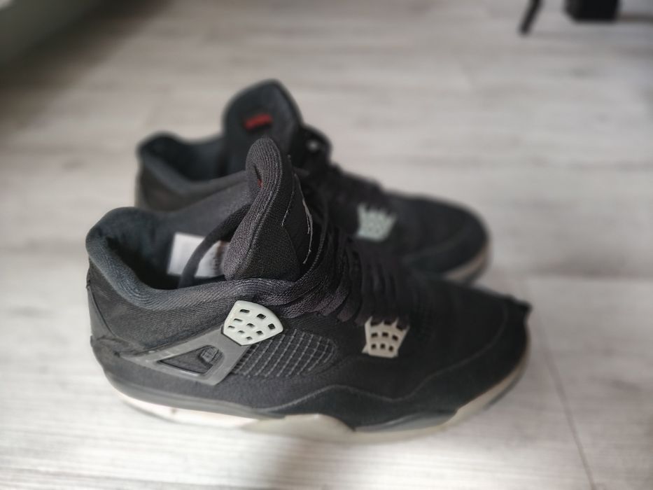 Buty Jordan 4 Black Canvas