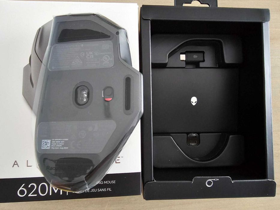 Rato Gaming Alienware AW620M (dark side of the moon) NOVO Sem Fios