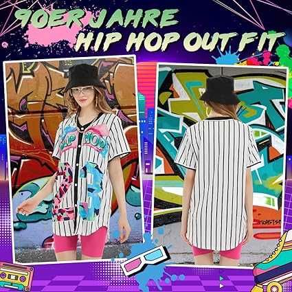 Przebranie Strój kostium lata 80 90 luźny hip hop