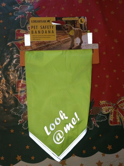 світловідбиваюча бандана для безпеки домашніх тварин Dreamteam