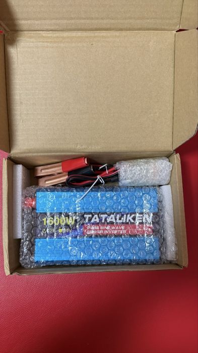 Инвертор преобразователь 1000w 1600w 12/220 чистый синус