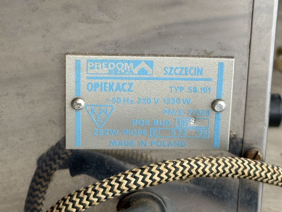 Opiekacz PRL rożen piekarnik Predom Selfa Szczecin 58.101