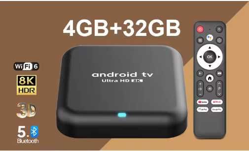 SMART TV androidTV 16 Tuner internetowy do telewizora