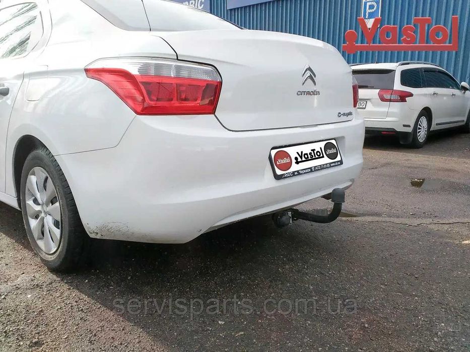 Фаркоп Citroen C-Elysee 2012- (Сітроен С Елізе) без підрізу бампера