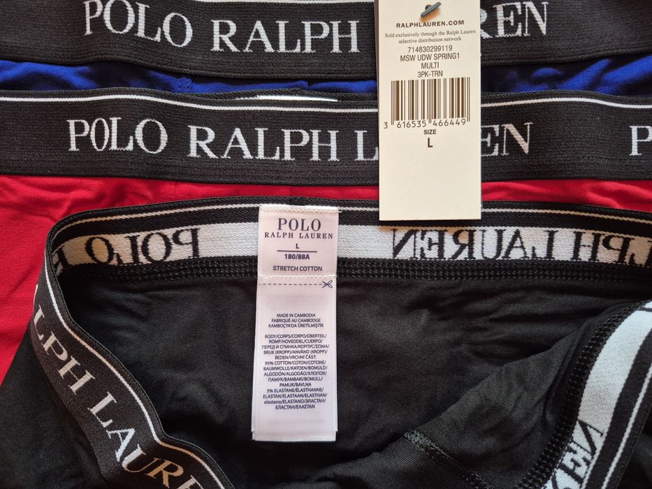 Bokserki Męskie 3pak Ralph Lauren L