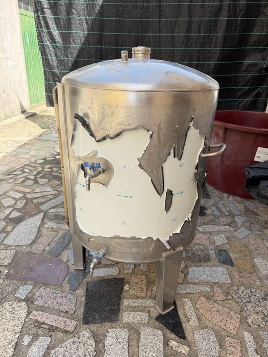 Cuba “vinho” inox 150L