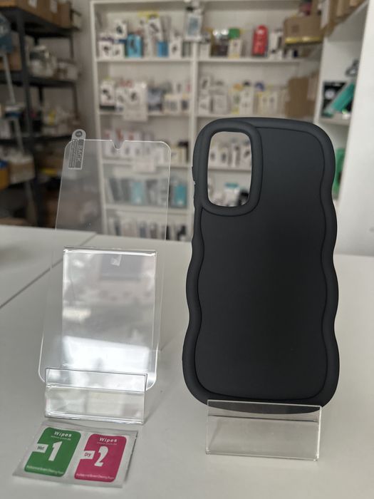 Szkło hartowane i etui candy czarne do SAMSUNG A16