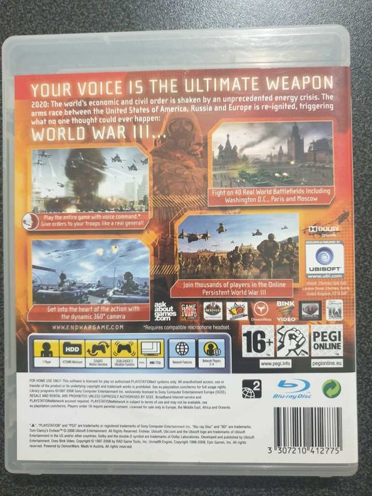 Tom Clancy's Endwar PS3