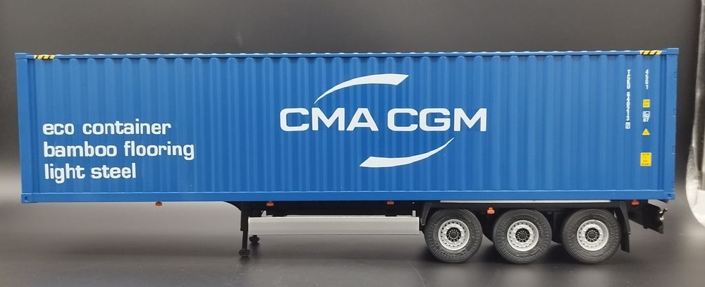 1:24 Solido  Container Trailer and CMA CGM Container naczepa kontyner