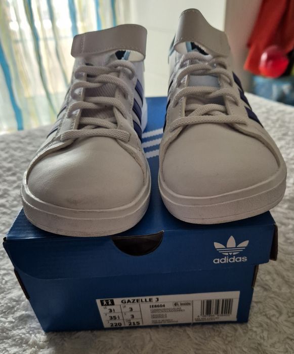 Tenis brancos adidas Gazelle 3 - tam.35