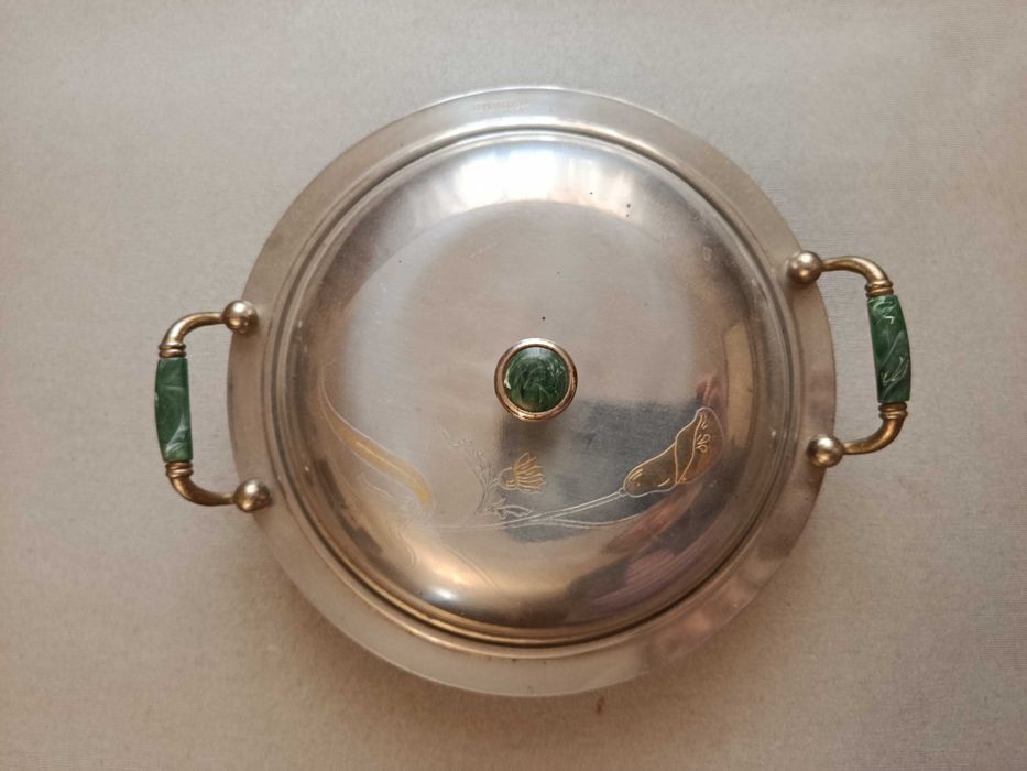Taça aço inoxidável e ouro