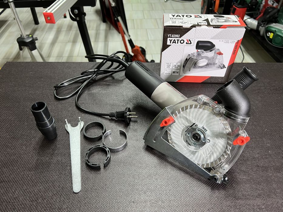 Кожух штроборез пылеотвод YATO для болгарки До 32 мм глубина