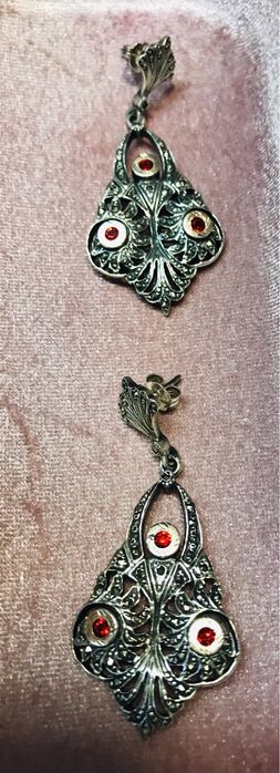 Brincos em Prata e Pedras - Rainha do Minho