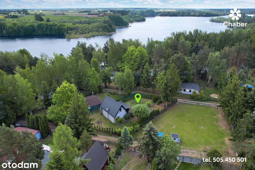 Domek nad jeziorem Kromszewickim, działka 521 m2, las, cisza, spokój