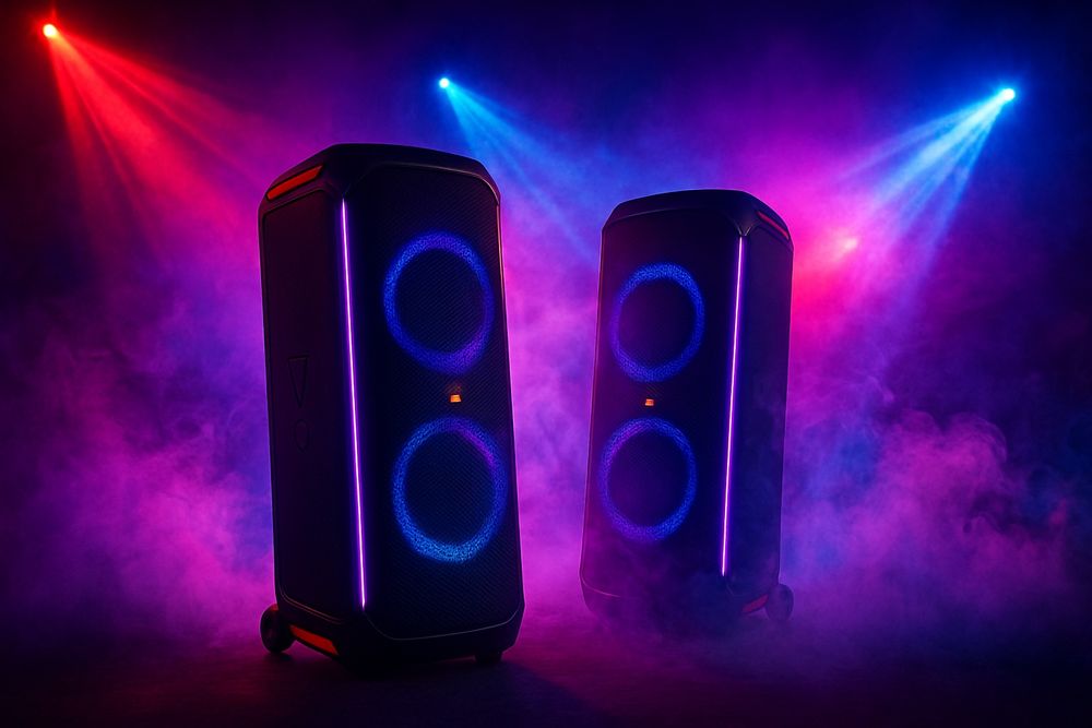 Wynajem JBL PartyBox 710 – głośniki,mikrofony,światła,dym – na imprezę