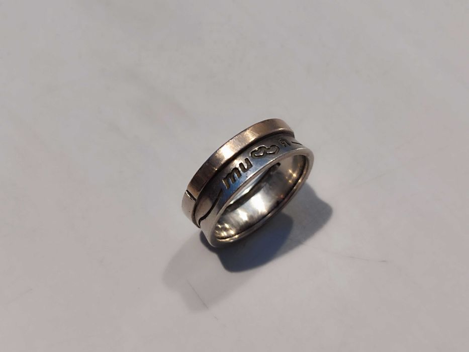 Кольцо серебро-золото 925-375пр 21р