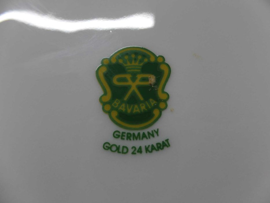 Conjunto Serviço Germany Gold 22Krt Bavaria excelente estado (907)