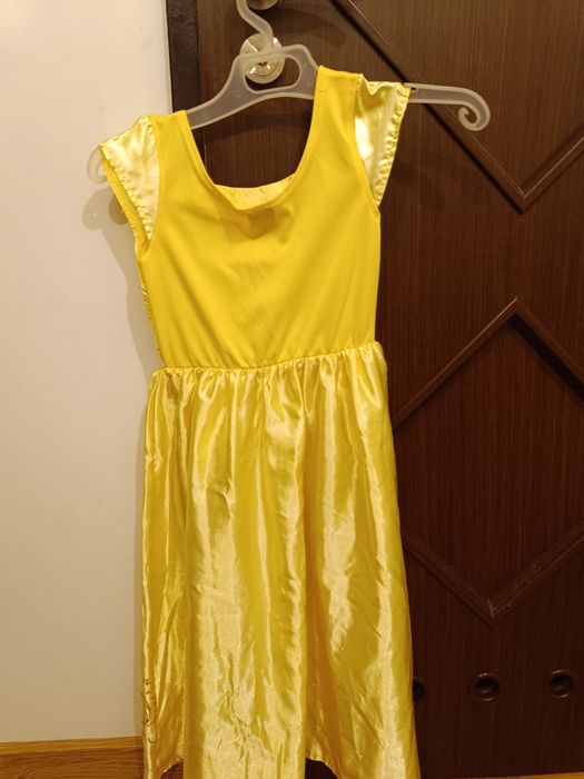 Sukienka na bal karnawałowy Bella żółta 116/122