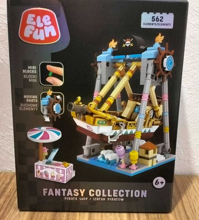 Klocki mini Fantasty Collection statek piracki +6