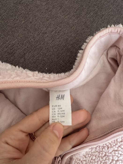 Курточка теді hm  шерпа  9-12 м. 80см