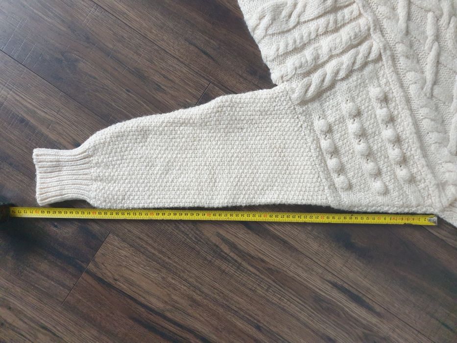 Śliczny sweter oversize 36 ZARA beż