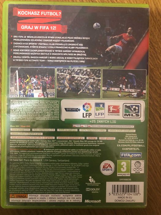 FIFA 12 FIFA 15 FIFA 16 na konsolę Xbox 360
