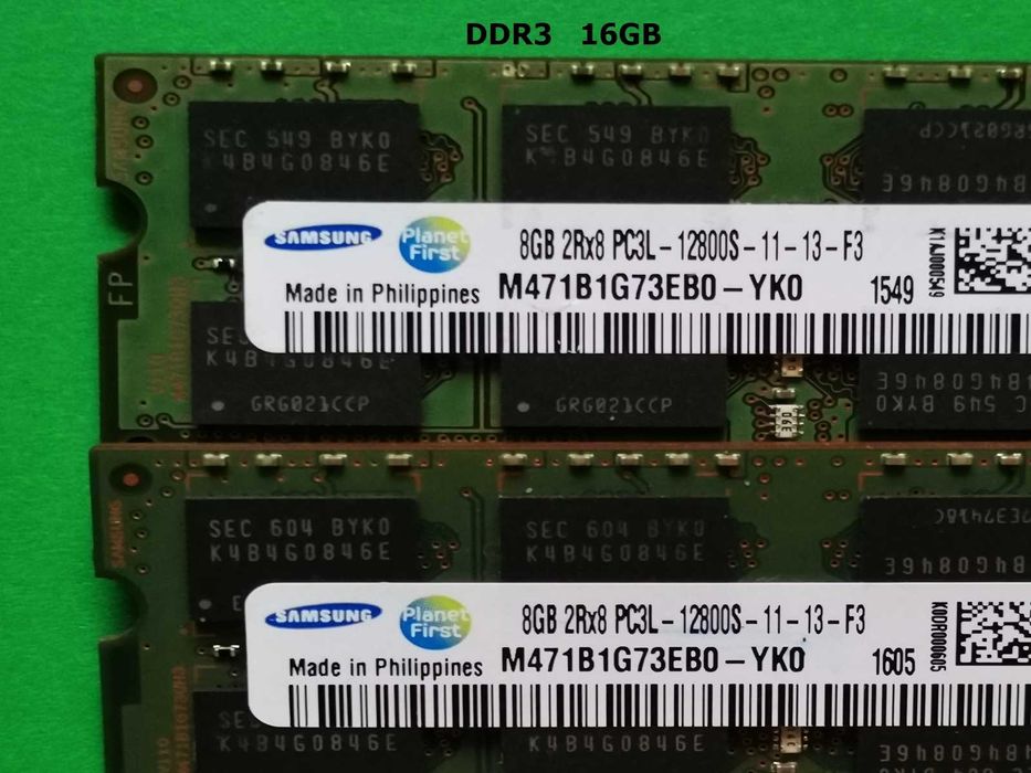 DDR3 16GB Samsung 12800 L