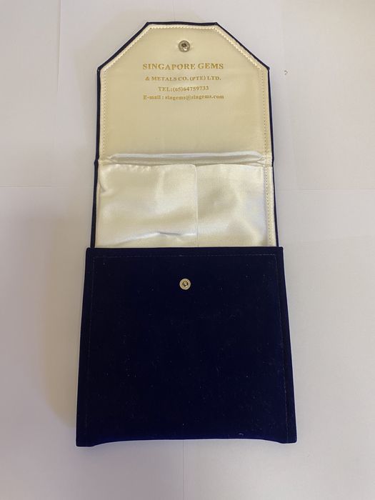 Оксамитовий конверт SINGAPORE GEMS & metals co. (pte) ltd