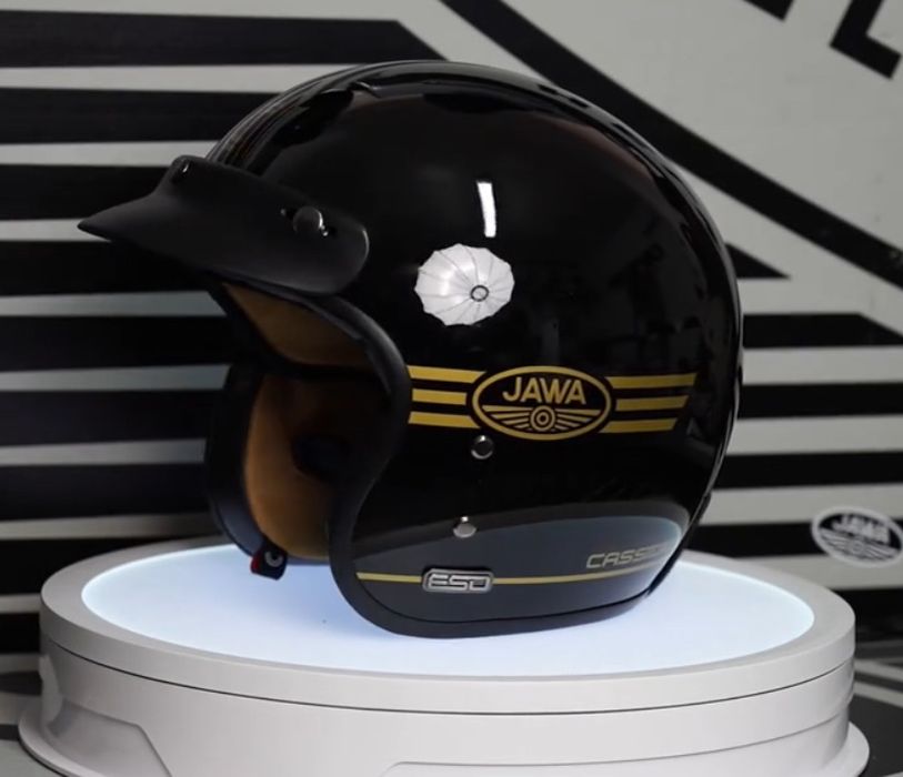 Kask motocyklowy CASSIDA ESO WŁÓKNO szklane pod intercom XS-3XL