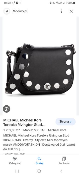 Torebka MICHAEL KORS listonoszka skórzana