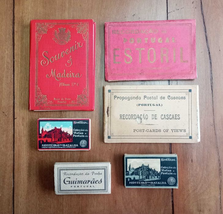Antigas recordações lembranças turísticas cidades Portuguesas vistas